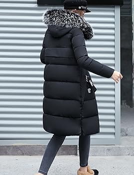 Amazon.com: Kwoki Women's Puffer Long Coat Detachable Faux
