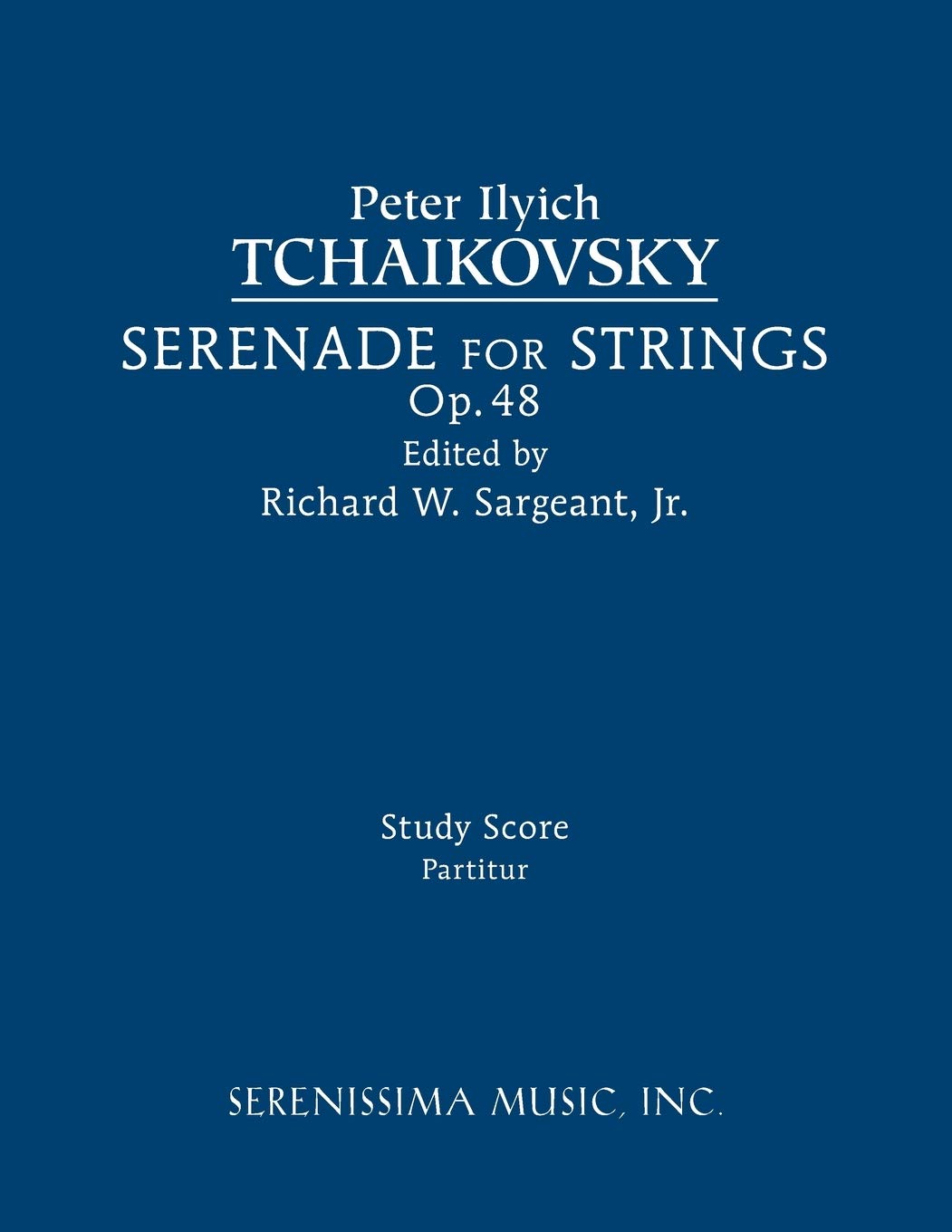 Serenade for Strings, Op.48: Study score