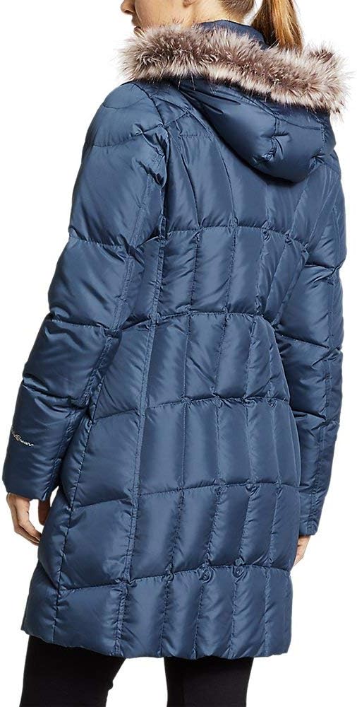 Eddie Bauer Women's Lodge Down Parka, Dusted Indigo Regular XL