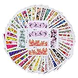 BORN PRETTY 50 Sheets Nail Art Sticker Flower Rose Daisy Dream manicuring Water Transfer Decal DIY Decoration