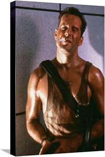 ART.COM Stretched Canvas Print DIE HARD, 1988 directed by JOHN Mc TIERNAN Bruce Willis (photo), 12" x 18"