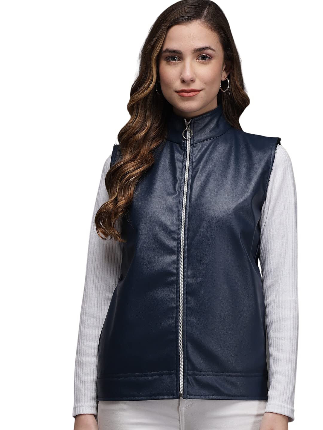 tandul Sleeveless Solid Women Casual Jacket-picture-12