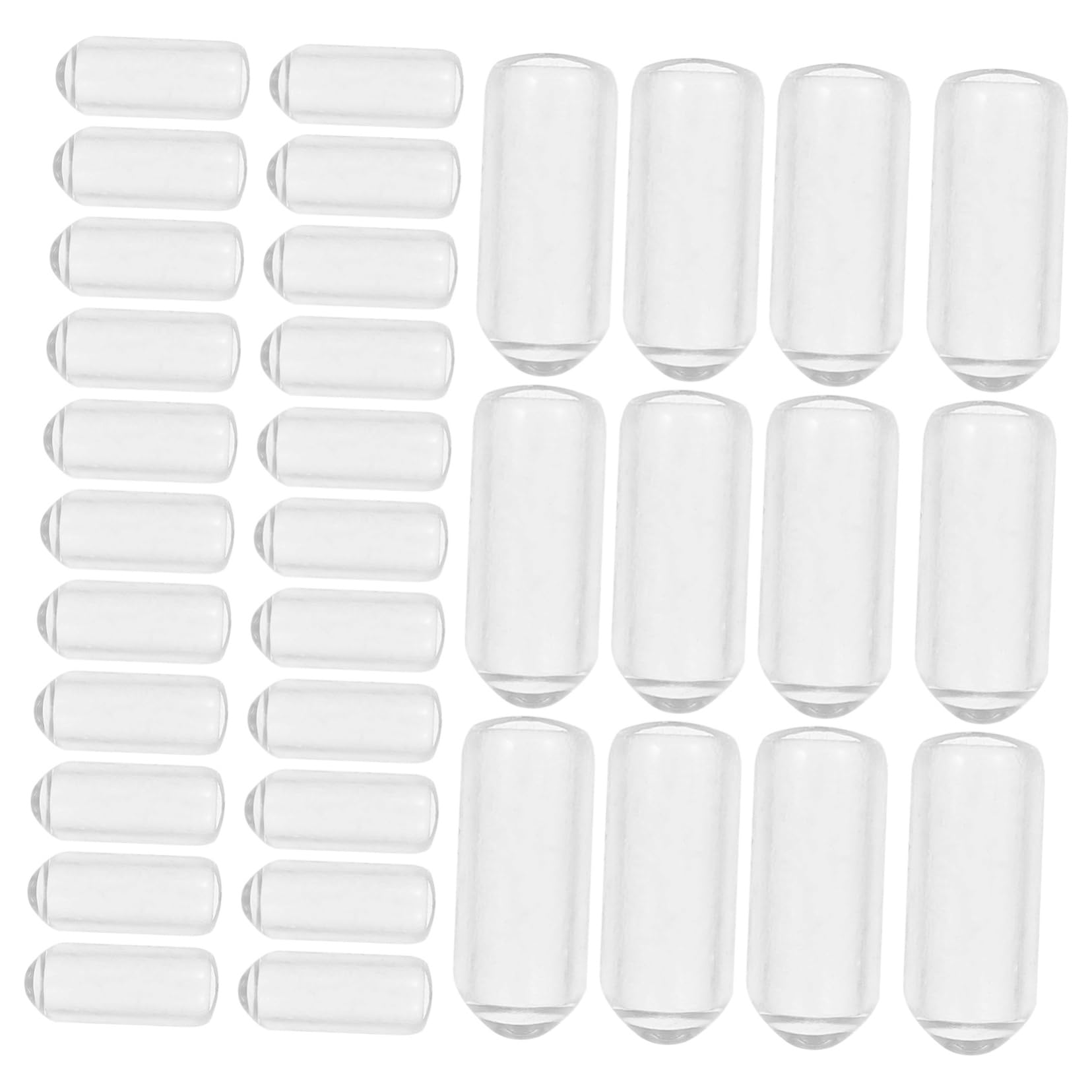 Generic 200pcs Jewelry Accessories Headband Hair Tie Hair Band End Caps Rubber Replace Plug, 1.50X0.60X0.60CM