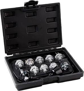 11 Piece Noid Light Test Kit, Fuel Injector Tester Tool Noid Light Set, Fuel Light Fuel Injector Tester Kit