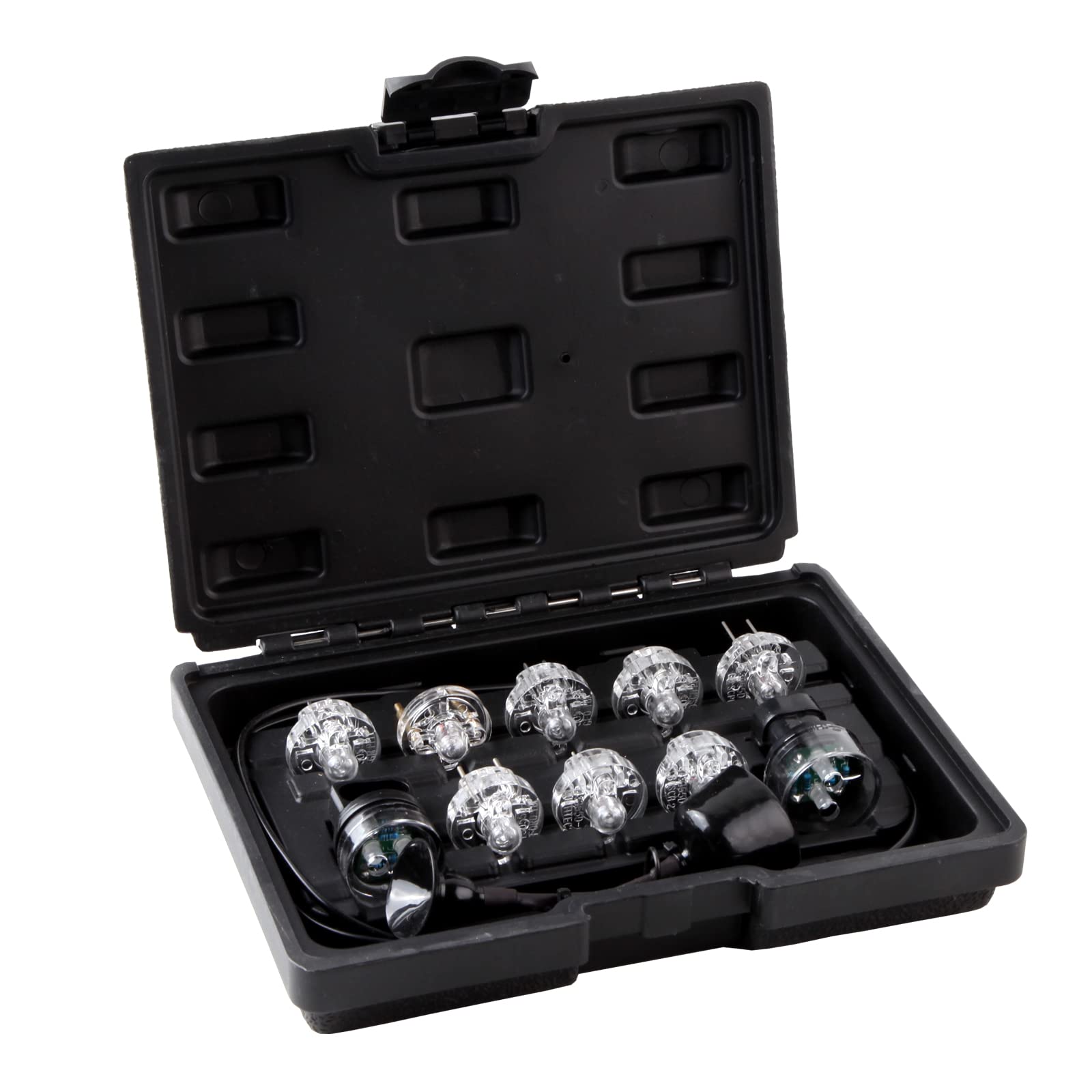 11 Piece Noid Light Test Kit, Fuel Injector Tester Tool Noid Light Set, Fuel Light Fuel Injector Tester Kit