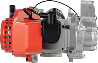 49CC/50CC Bike Engine, 1.9kw/7000rpm 2-Stroke Engine&Transfer Motor W/Gear Box Air Filter & Pull Rope Start and Electronic Ignition System Mini Motorbike Engine for Mini Pocket Dirt Bike ATV/Scooter