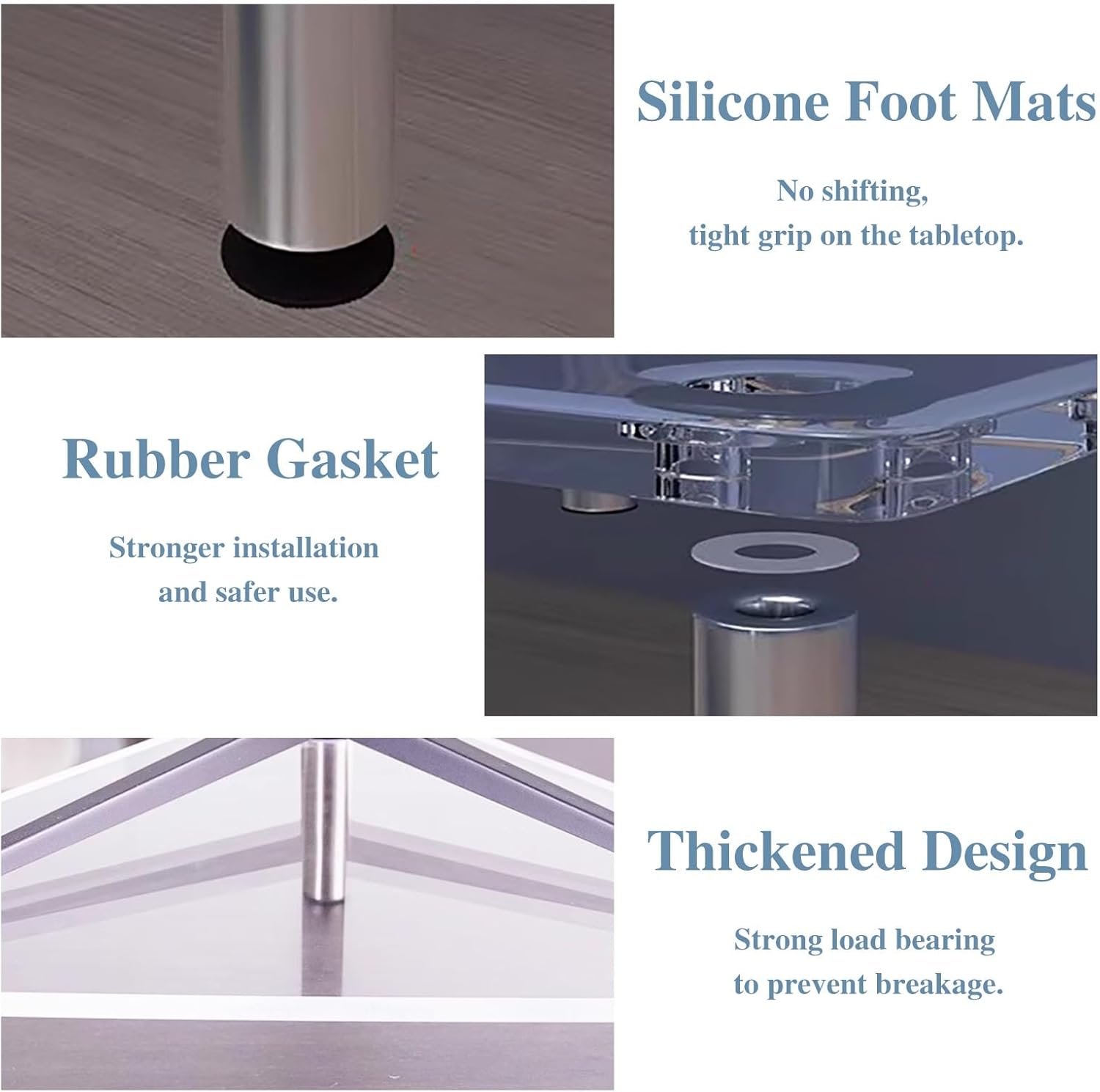 Acrylic Corner Monitor Stand Riser for Desktop, Clear Laptop & Triangle Holder Rack, Arc Computer Storage with Steel Legs - Space-Saving Organizer (X-Small)