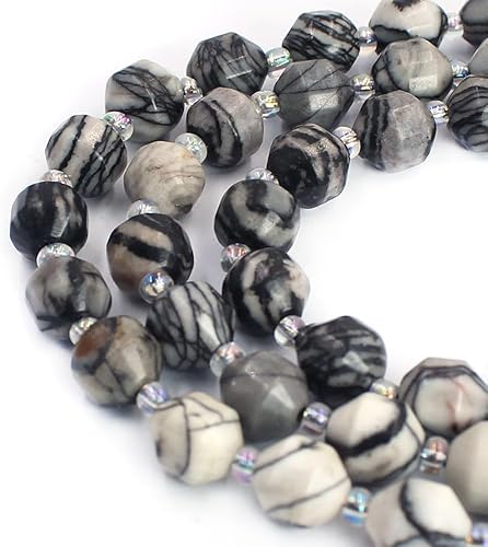 Miniatura 7 de Joyas de piedras preciosas naturales facetadas de 0.315 pulgadas, cuentas sueltas de piedras preciosas variadas, hebra de cuentas de 15 pulgadas,