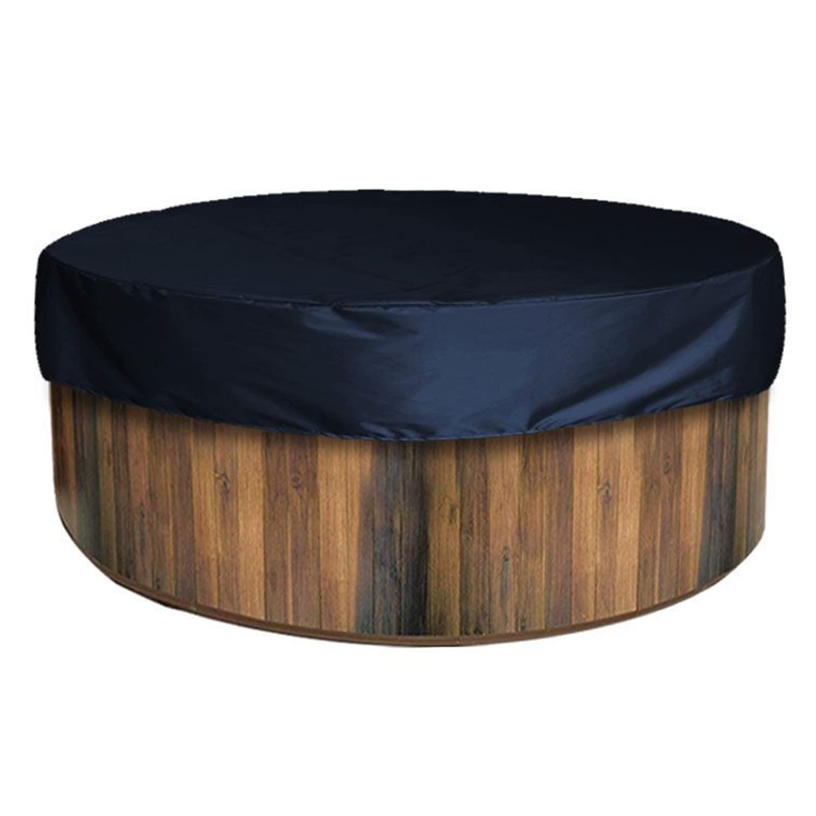 PRELGOSP Thermal Cover Hot Tub, Waterproof Hot Tub Cover with Drawstring, Uv & Weather Resistant Round Hot Tub Protection Cover for Outdoor Bathtub, Swimming Pool, Sandpit,blue,210 * 30cm