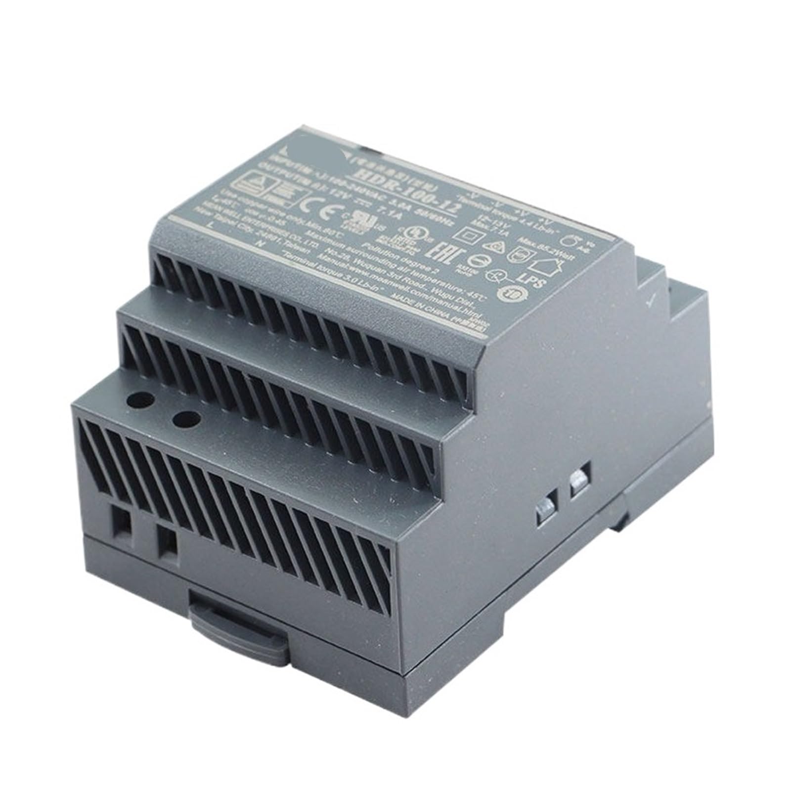 Alimentation CC 100W HDR-100 protégeant vos circuits contre surtensions