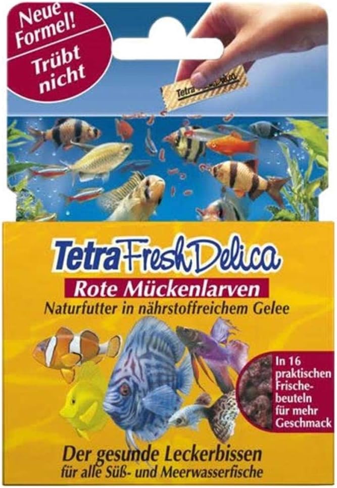 Tetra Freshdelica Whole Bloodworms For Ornamental Fish