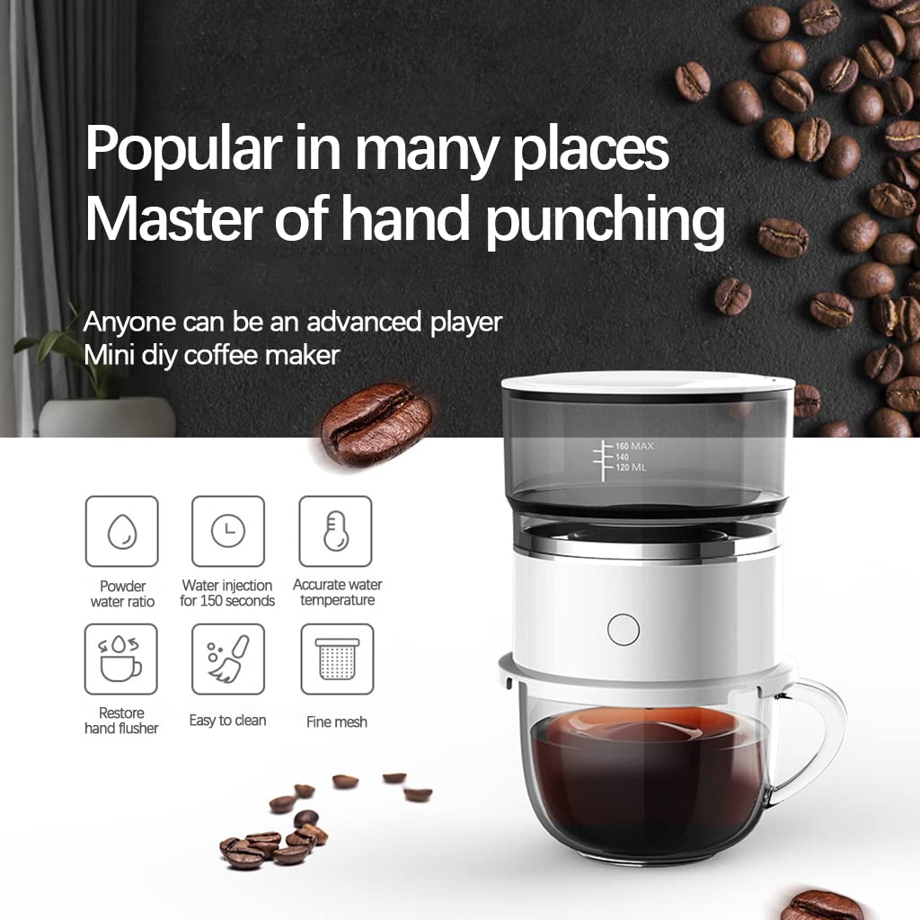Kaffeemaschine, Kaffeezubehör, Geschenk, Batteriebetriebene Kaffeemaschine für Reisen Und Zuhause