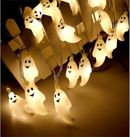 Amazon Co Jp Tumao ハロウィン 飾り Led 幽霊 イルミネーションライト ストリングライト Usb イルミネーション 電飾 3m 個 室内 屋外 ハロウィン飾り 庭 新年会 クリスマス 祭り バー おもちゃ