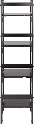 Miniatura 5 de Winsome Wood librero plegable de 4 niveles Madera Sólida Negro