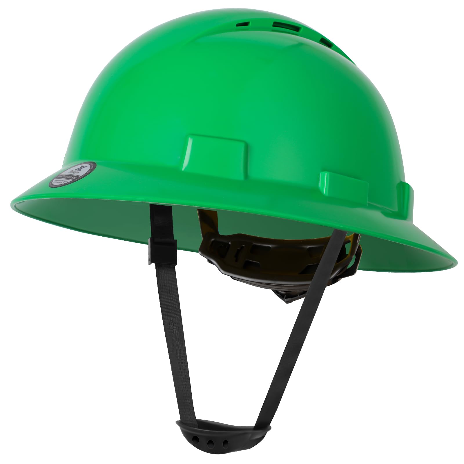 Zeluga HDPE Full Brim Hard Hat, Construction Safety Helmet with Vented Holes, 6 Point Adjustable Ratchet Suspension, ‎Meets ANSI/ISEA Z89.1