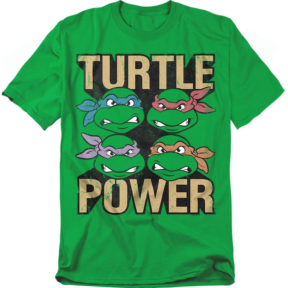 T-shirt TMNT Turtle Power Popfunk en coton vert premium - 8