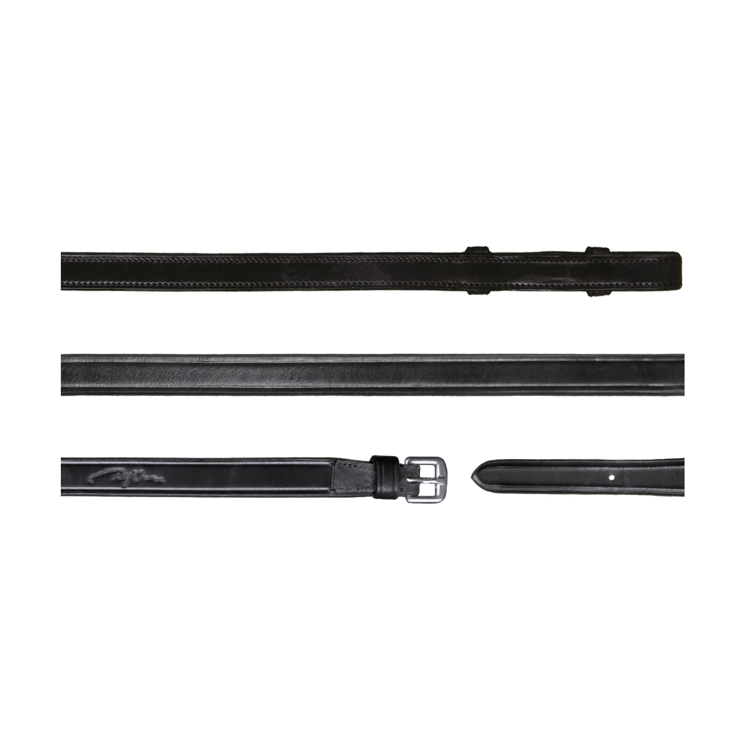 Dy'on Riendas Drc Curb Leather in Size: Full. - Negro - Full