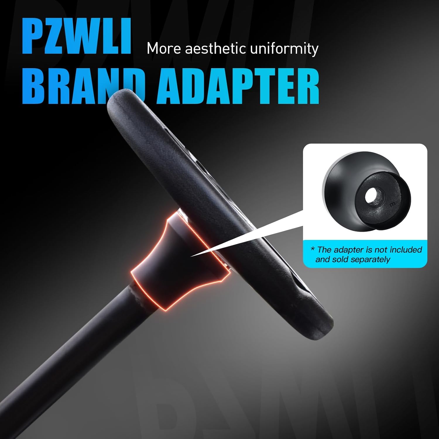 Universal Golf Cart Steering Wheel, Steering Wheel Hub Adapter (Sold Separately) with Assembly Screws and Wrenches, Fit Club Car Precedent EZGO Yamaha Most Golf Carts