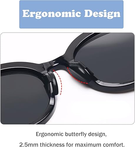 Miniatura 3 de Almohadillas para la nariz para gafas, almohadillas adhesivas de silicona antideslizantes para la nariz, 0.098 pulgadas de grosor, con forma de