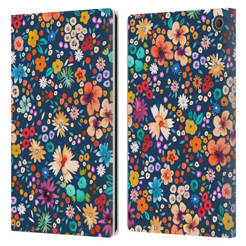 Étui en cuir Amazon Fire Max 11 sous licence officielle Ninola floral
