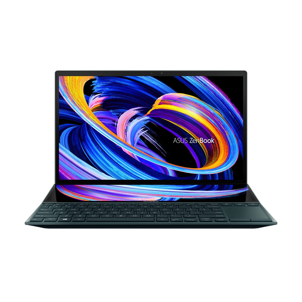 Asus Zenbook Duo 14 UX482EGR-HY373W (Celestial Blue ) Creator Laptop, I7-1195G7 16GB 1Tb Ssd, Nv Mx450, Win11 Home, 14.0 Inch Fhd 1920X1080 16:9(1W), Hd Webcam, Backlit-Eng-Arb-KB