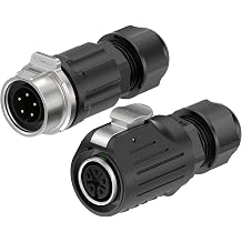 LP16 5PIN Industrial Waterproof Connector IP68 Quickly Plugging Aviation Connector Solder-Assembly M16 5PIN Circular Connector Fast Release Electrical Connector Female Plug&Male Socket