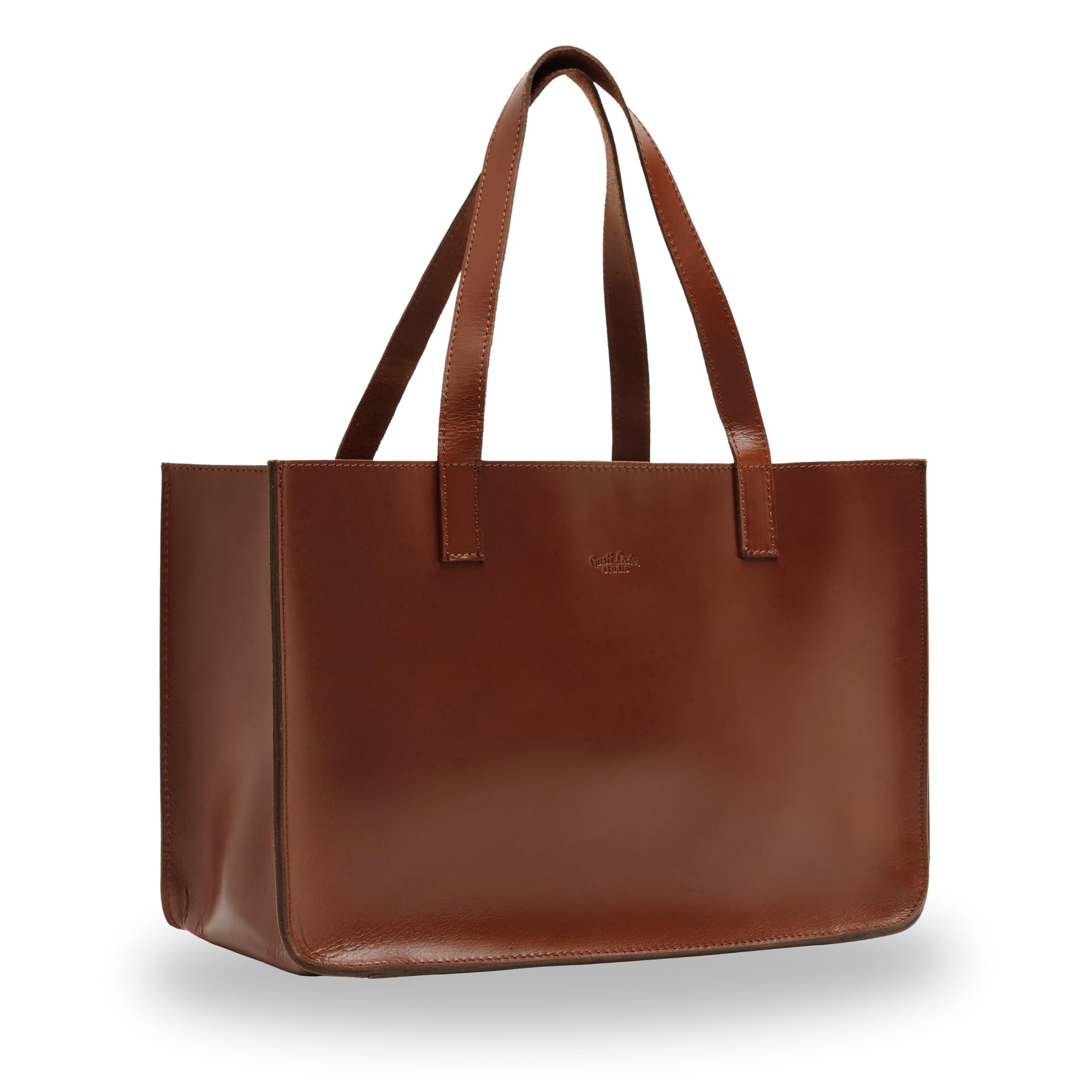 Gusti Leder Handtasche Damen Shopper Agatha – Große Handtaschen für Damen aus Büffelleder mit AirTag-Fach für Uni & Büro – Tote Bag als Schultertasche Damen mit viel Stauraum
