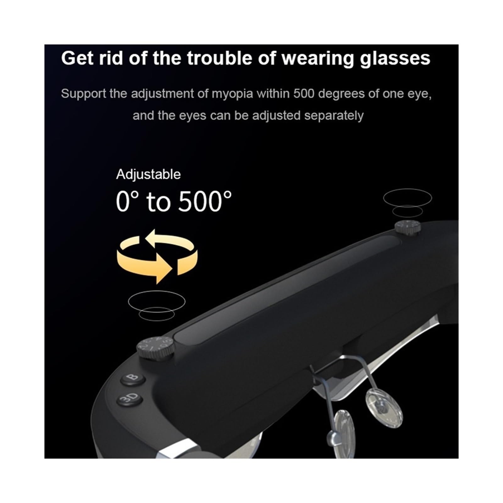 Gafas de vídeo 3D con Pantalla montada en Casco, Pantalla Gigante HD, HDMI, Juegos de Realidad Virtual 3D, Gafas Inteligentes, conexión a Ordenador.