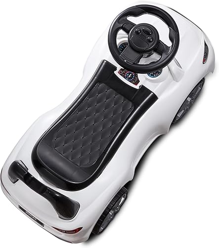 Miniatura 9 de VEVOR Auto de empuje para niños pequeños, a partir de 19 meses, corredor de paseo, juguete para niños pequeños sentado a pie, auto de paseo para