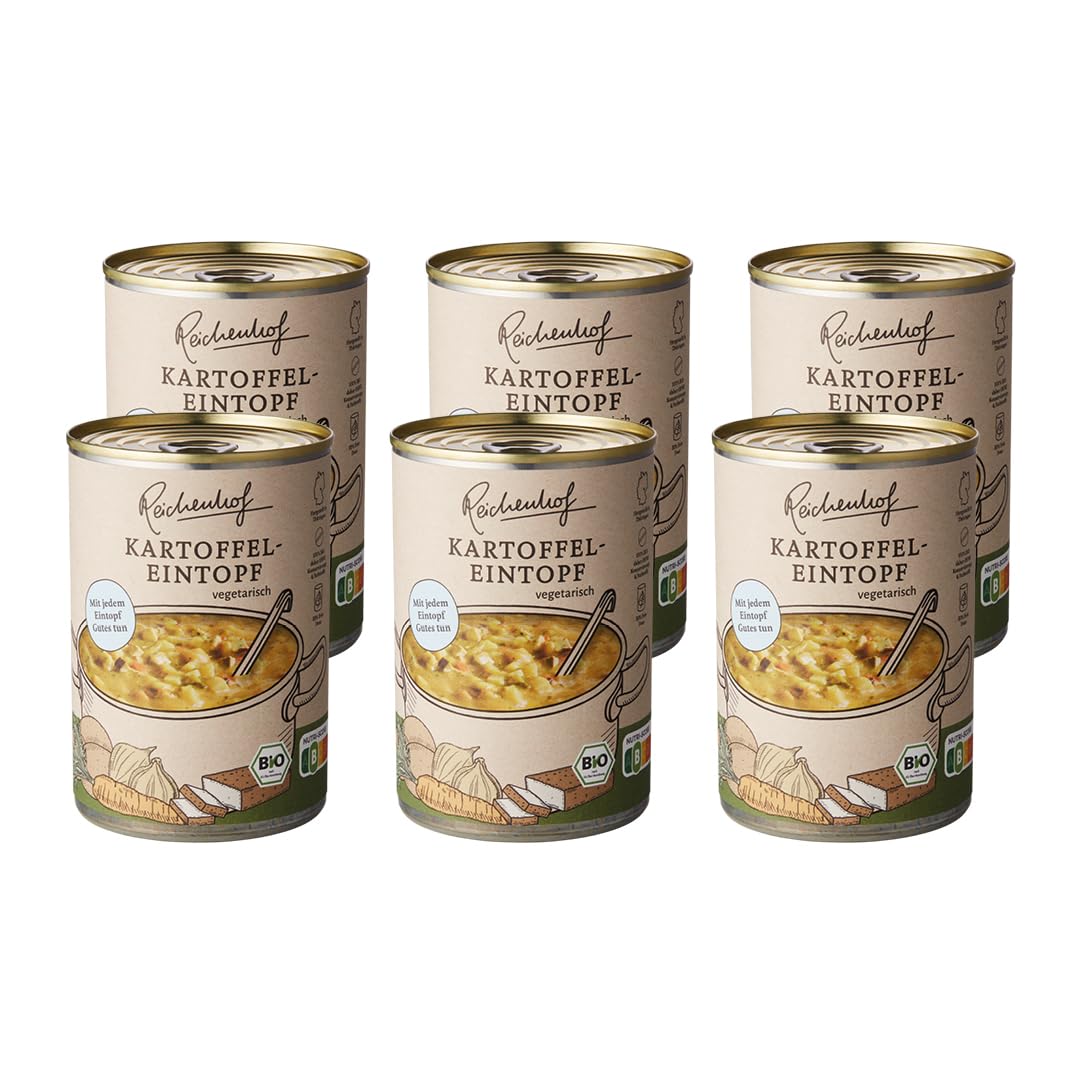 Reichenhof I Kartoffeleintopf I 6er Pack Bio-Eintöpfe I (6x 400g)