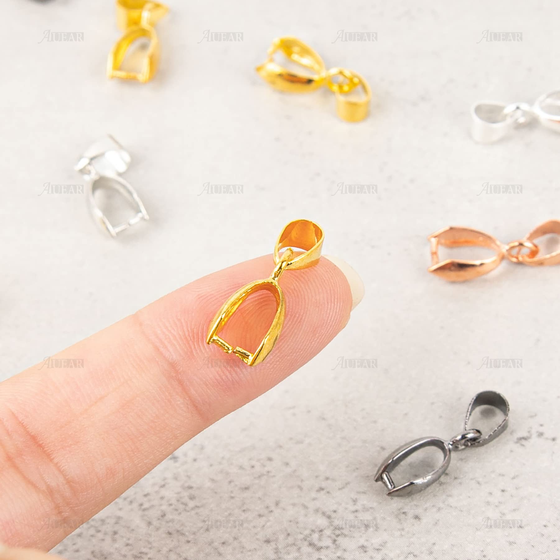 Paire De Boucles A Clip Pour Fimo Ou Cabochons-12mm