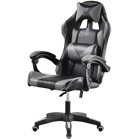 Sedia Gaming Economica Con Poggiapiedi - Gamer Rossa, Regolabile Con Cuscini Lombari E Poggiatesta - Foto 2