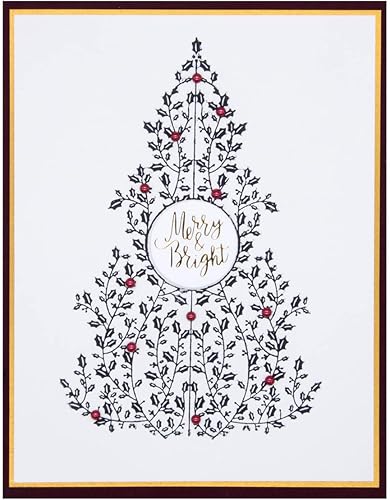 Miniatura 5 de Spellbinders Holly Tree Press Plate & Die Set, Metal