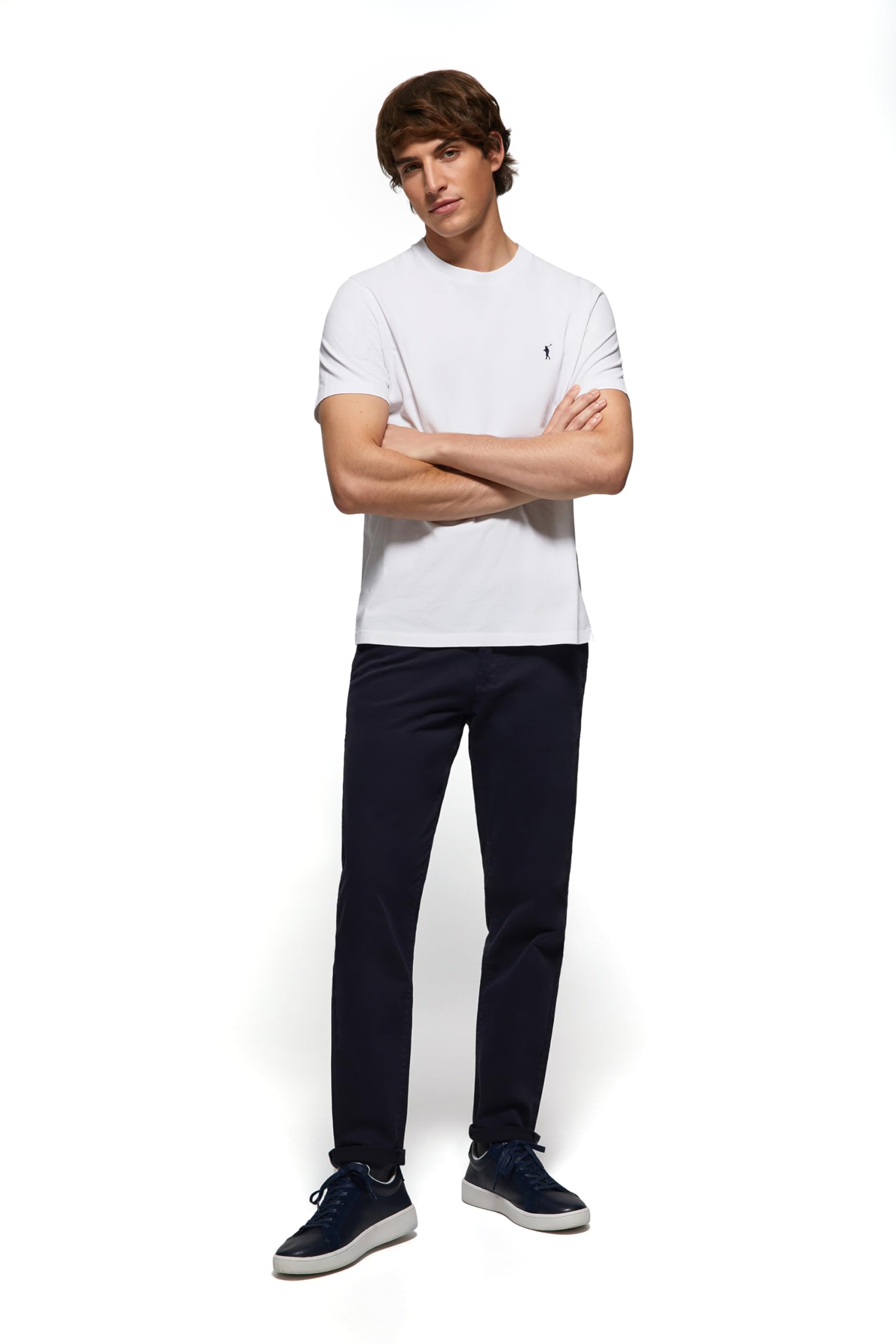 Polo Club Maglietta Basic Cotone con Logo Ricamato Uomo - T-Shirt for Men