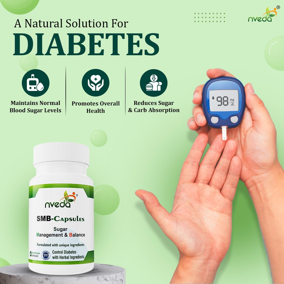 Nveda SMB Capsules for Sugar Management and Balance (60 Capsules) Nveda SMB Capsules for Sugar Management and Balance (60 Capsules)