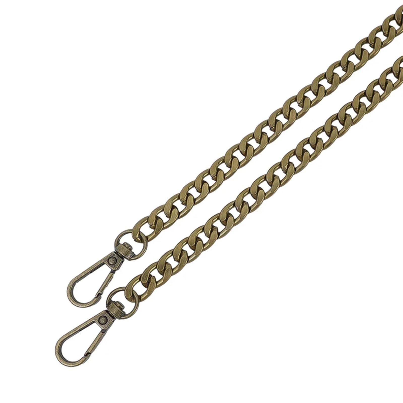 XPJYUA Bag Chain 120cm Metal Aluminum Replacement Bag Chain Parts Accessories for Hand-Woven DIY Handmade Workshop Studio Detachable Straps(Bronze)