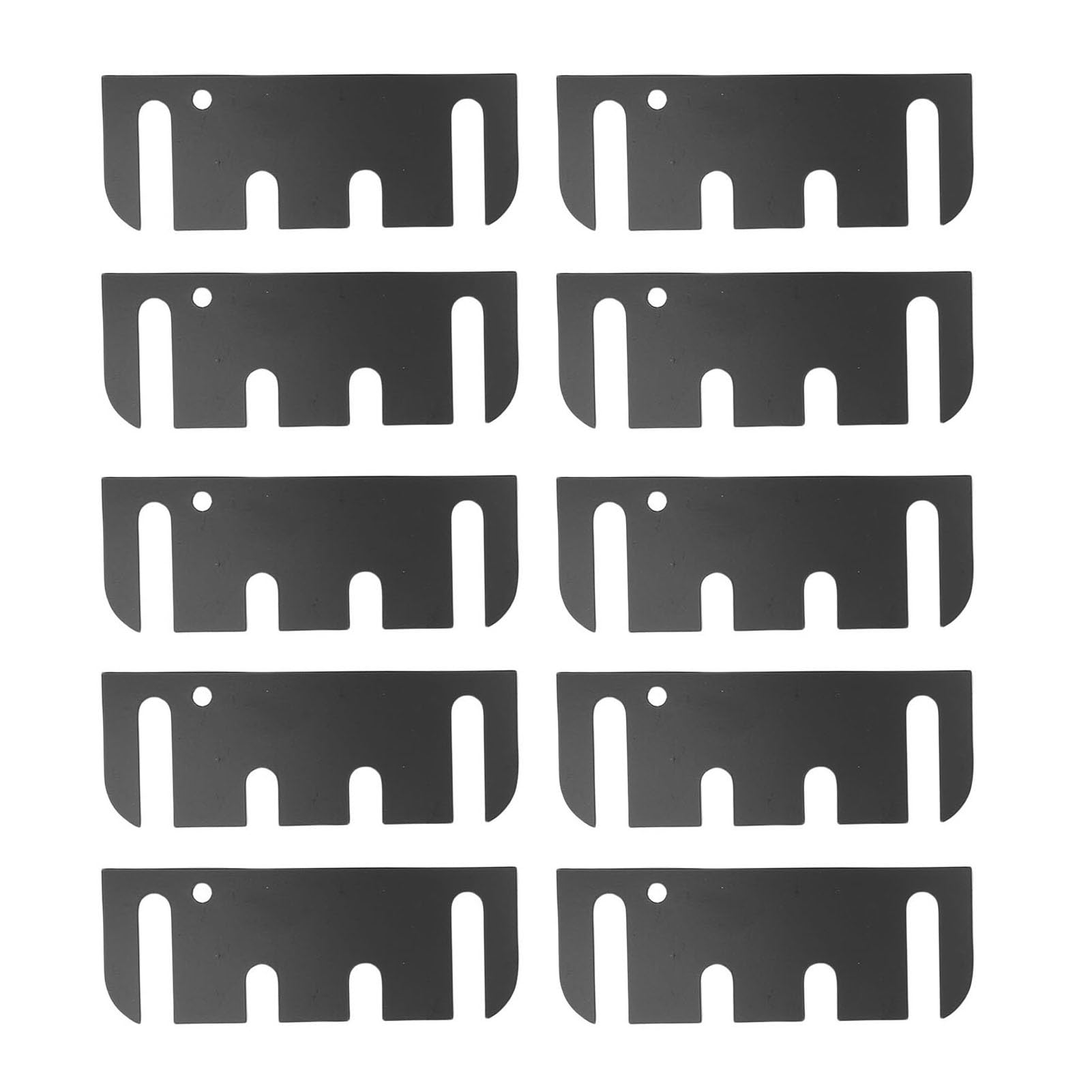 Cuñas para Bisagras de Puerta de Acero Inoxidable, Espaciadores Recubiertos, 10 Piezas