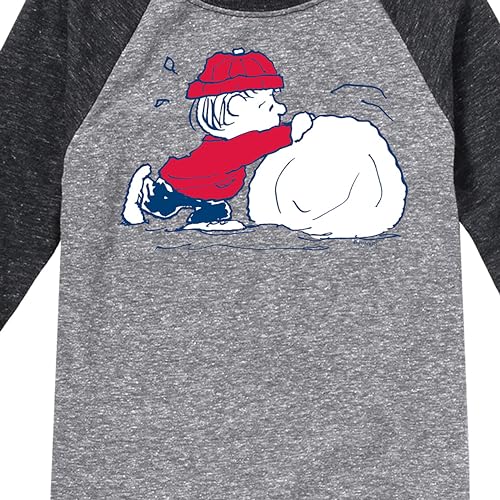 HYBRID APPAREL - Peanuts - Linus Snowball - Toddler & Youth Raglan Graphic T-Shirt3