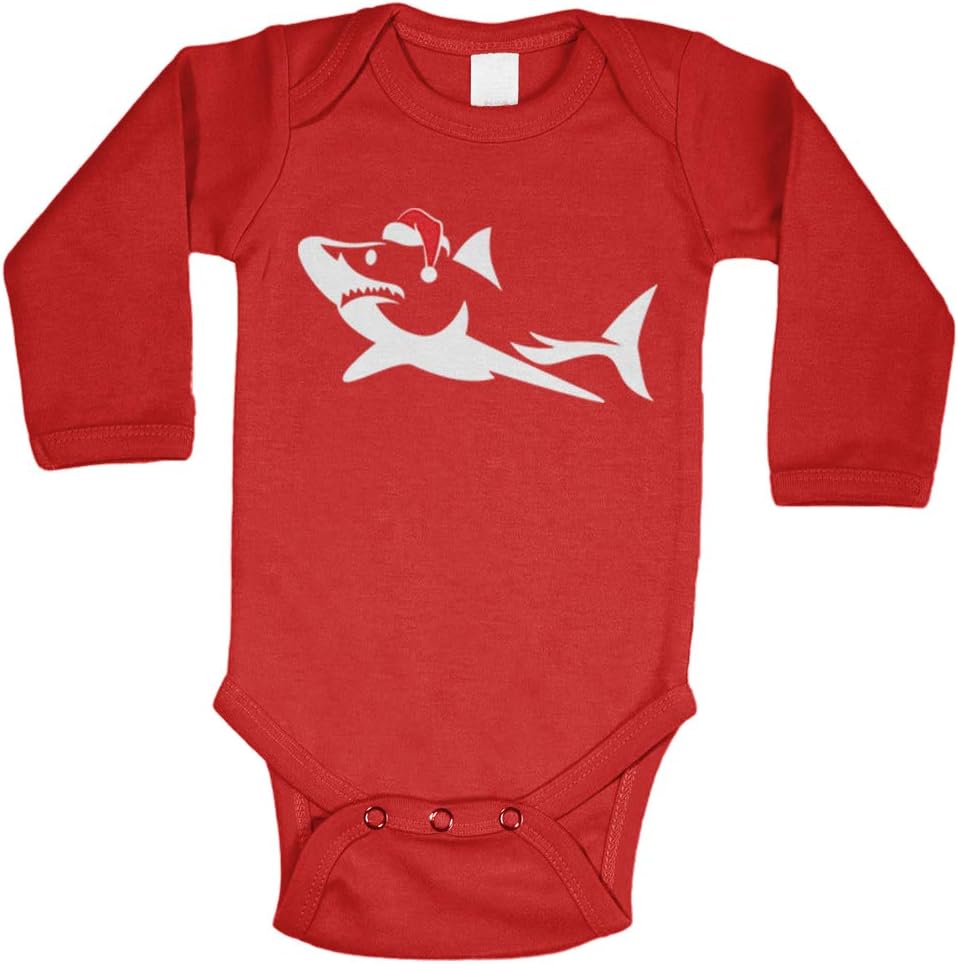 Shark Silhouette - Stylized Christmas Bodysuit