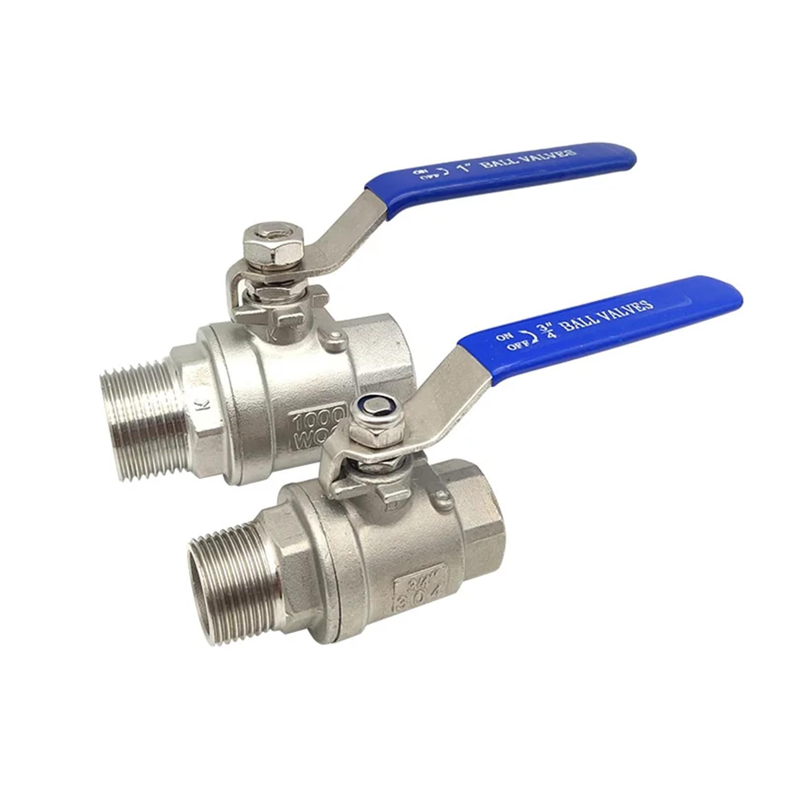Vanne à boisseau sphérique résistant corrosion inox 304 étanche pour tuyau 1"