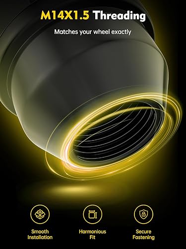 Vista 98 de MIKKUPPA Tuercas de llanta M14x2.0 – Repuesto para ruedas de fábrica Ford F150 Expedition Lincoln Navigator Factory 2003-2014 – 24 tuercas Plateado