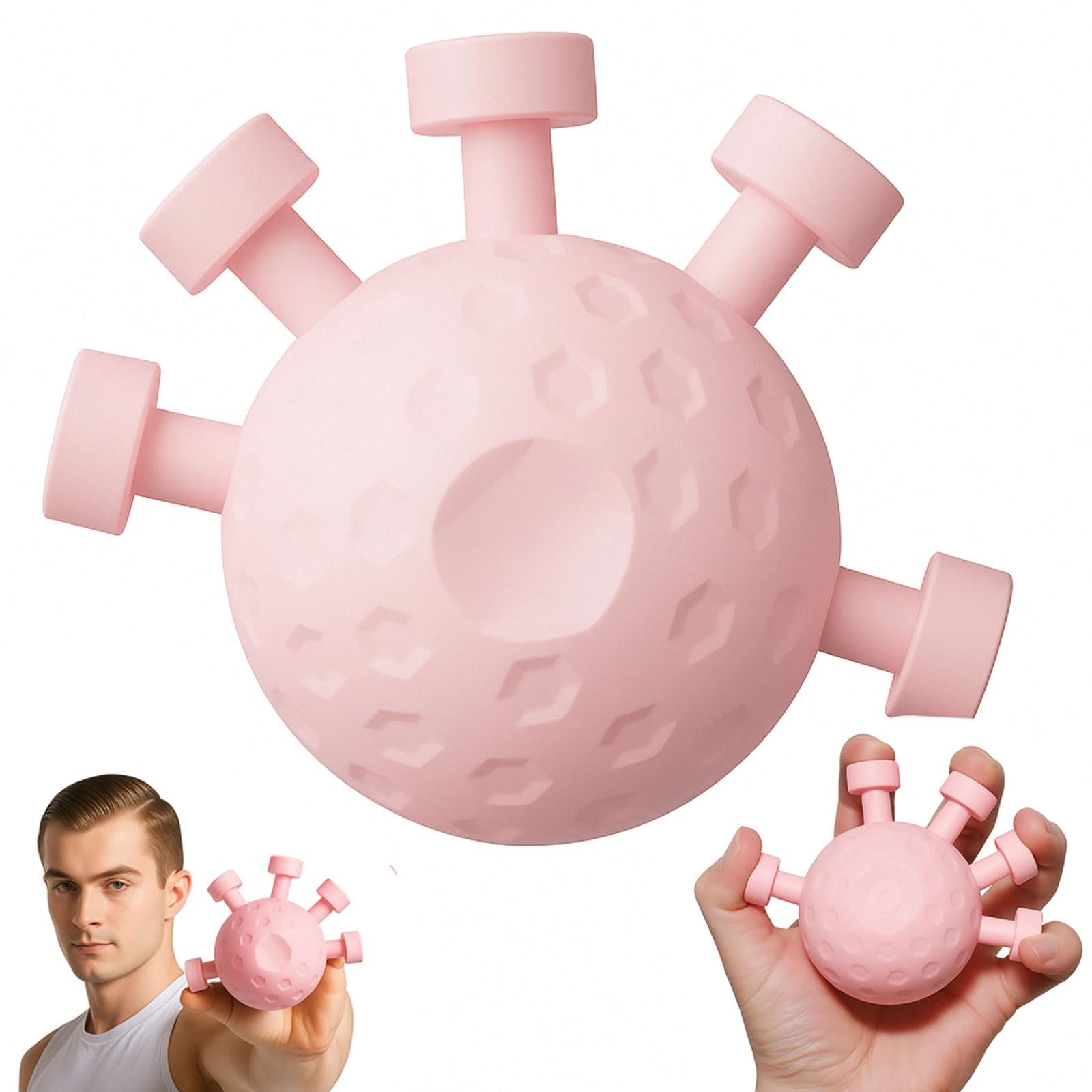 Finger Grip Strengthener, hand gripper strengthener finger strengthener hand gripper strengthener tester hand strengthening devices,hand exercisers for strength Finger Exerciser Gripper Tool (Pink)