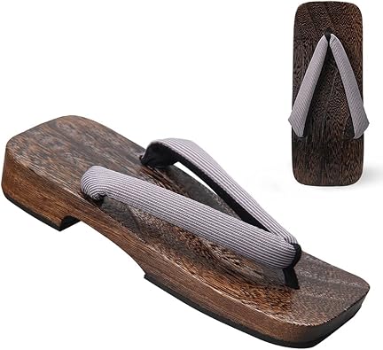 Ez-sofei Men Japanese Traditional Wooden Geta Clogs Sandals