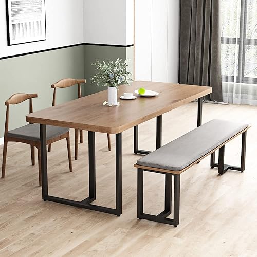 Miniatura 4 de TIEOU Patas de mesa de metal negro de 28 pulgadas, patas de escritorio de metal resistente, patas de mesa industriales para muebles del hogar (sin