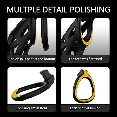 Miniatura 4 de Jaula de castidad ligera para hombres de bondage jaula de pene suave KG Cock Cage Dispositivos de castidad Juguete sexual clave para hombres,