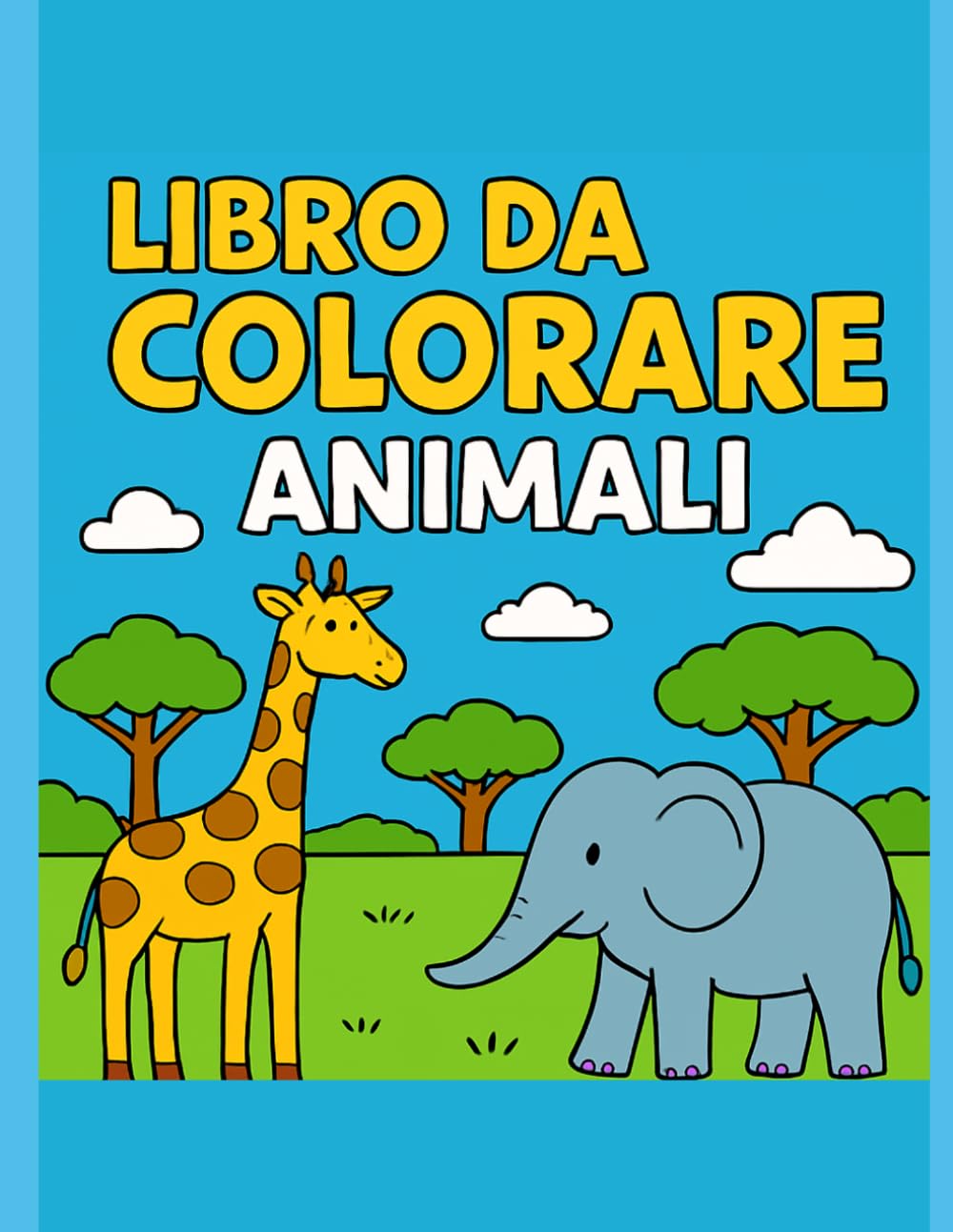 libro da colorare: animali