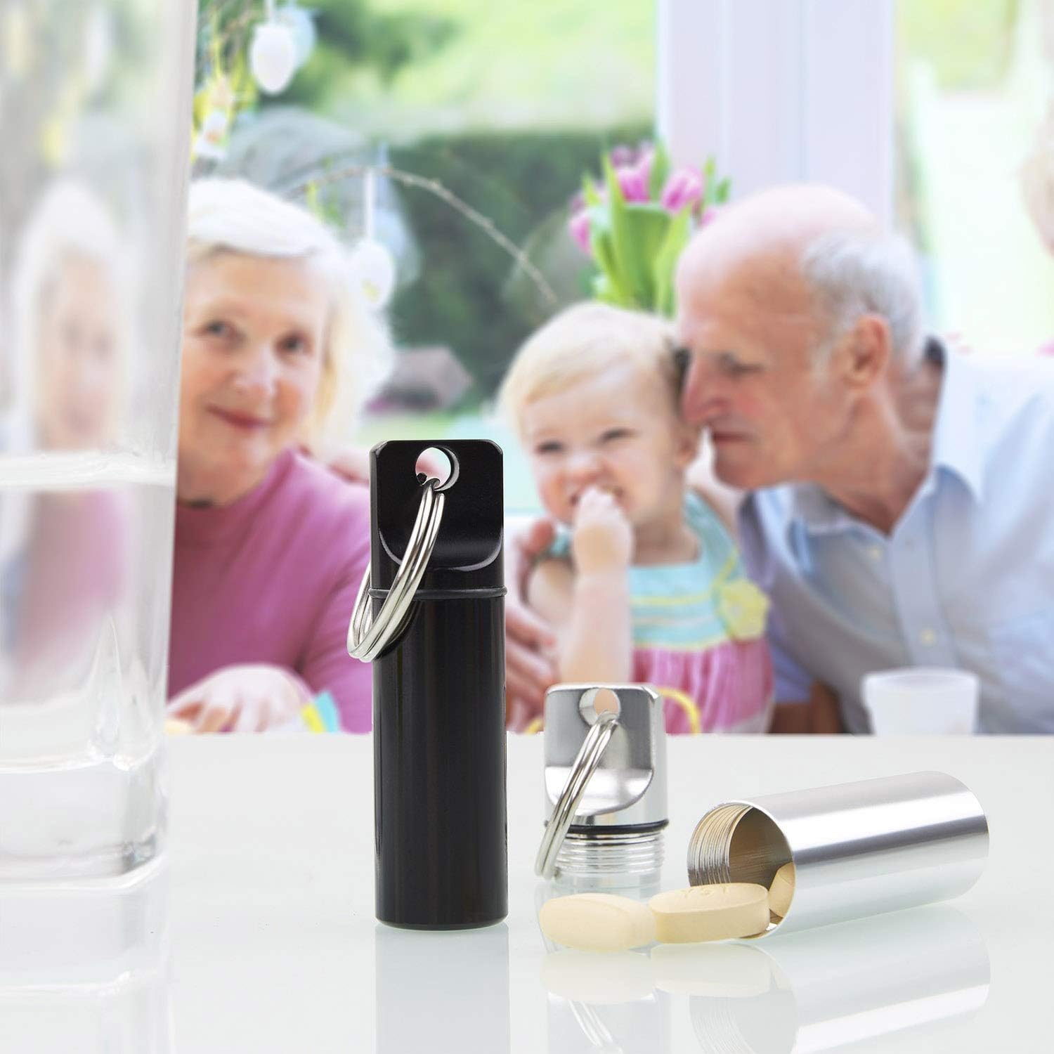 Keychain Aluminium Organizer Container Waterproof Image