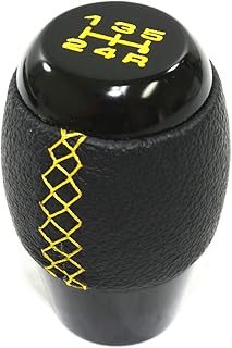 JDM Si Sport Style Black Leather Shift Knob