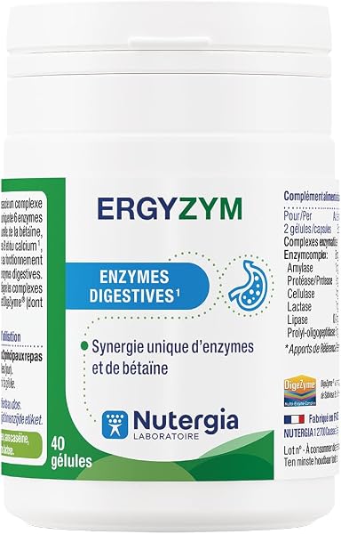 Nutergia Enzymes Digestives 40 Gélules