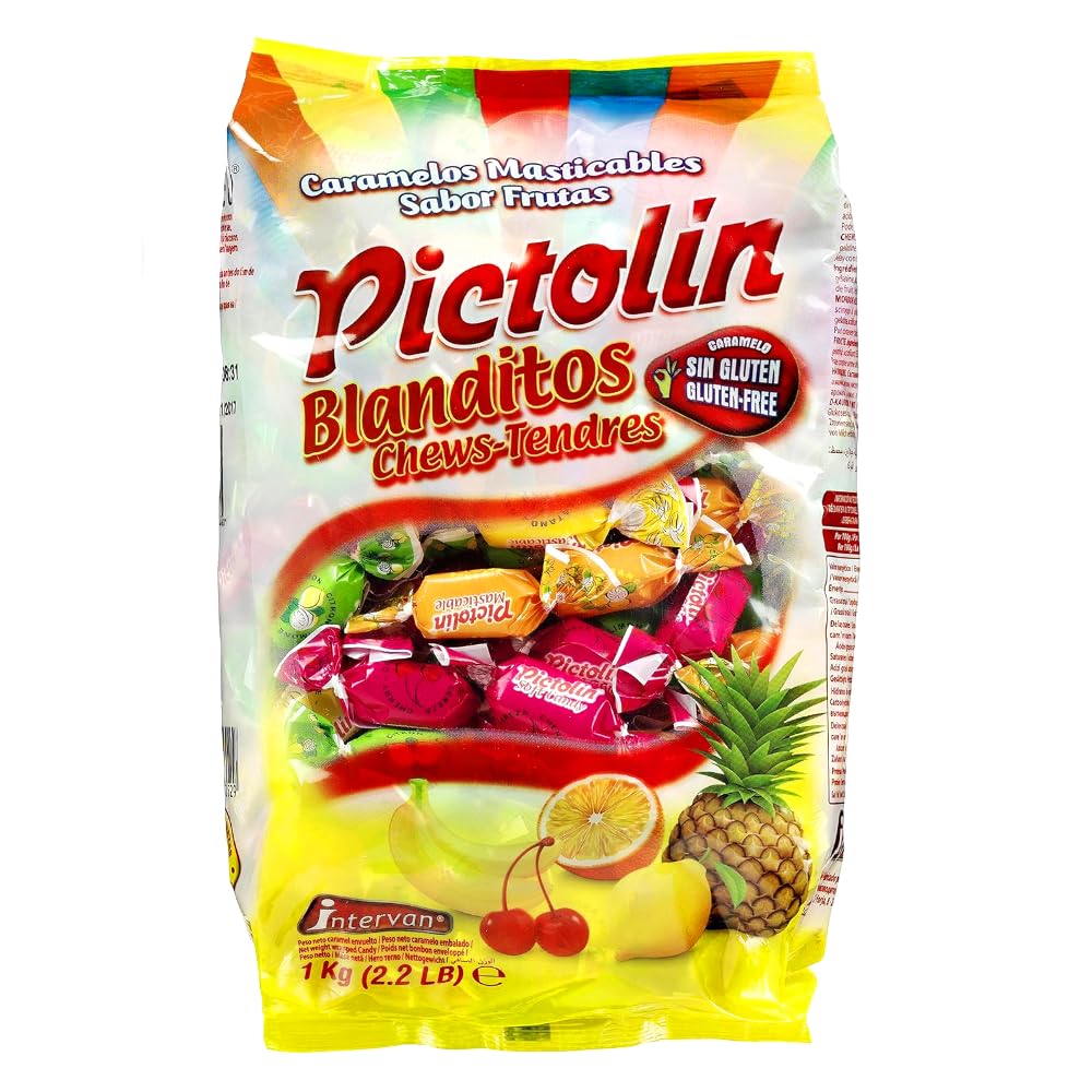 Pictolín Blanditos Caramelos Masticables Sabor Frutas Bolsa 1kg
